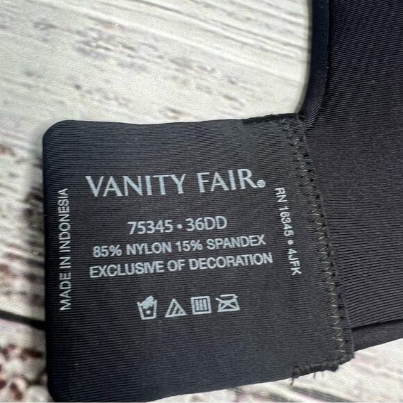 Vanity Fair Dark Navy 36DD Full Coverage Underwire Smoothing Bra 75345 NWT - Picture 9 of 9